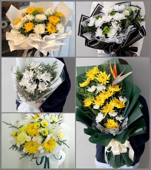 四川绵阳涪城区金峰镇白事花束代送